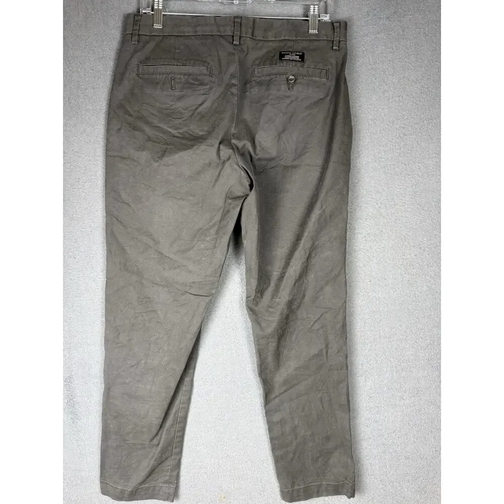 Banana Republic Mason Chino Pants Mens 32x30 Dark Gray Cotton Stretch